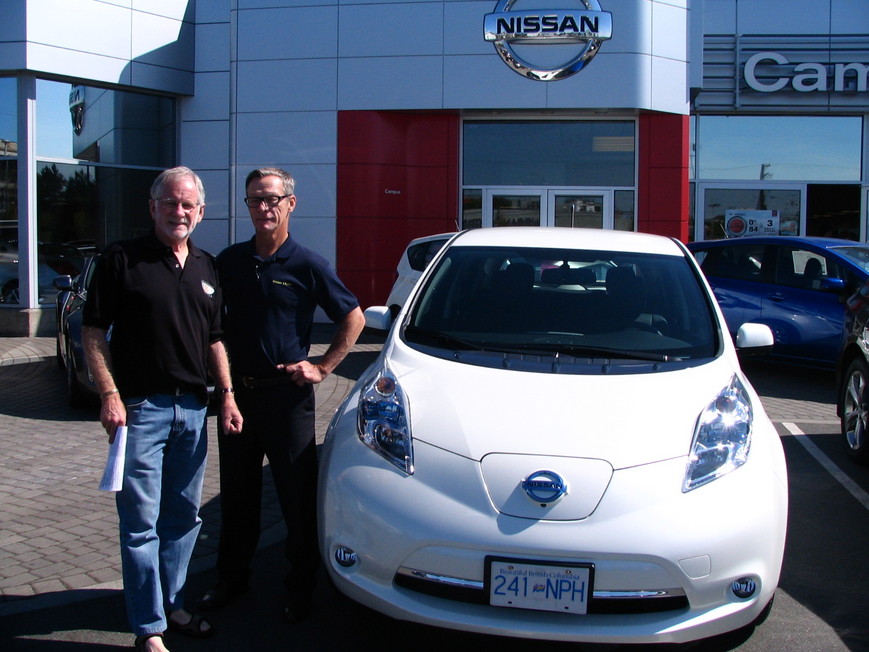 2013 Nissan LEAF at Campus Nissan with Black Leather Seats