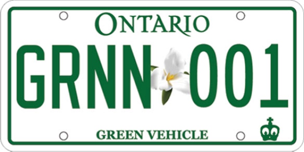 Ontario’s Green License Plates