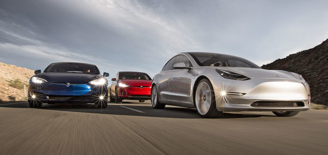 Tesla Model S, 3 and X at Gigafactory 1!