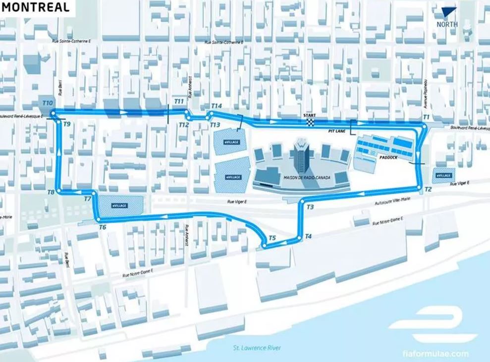 Route unveiled for Montreal Formula E races
